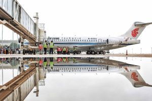 Air China C909 с пръви международен дебютен полет по маршрута до Монголия